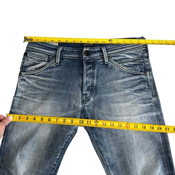 Jack & Jones Glenn Fox Comfort Men 32x32 Blue Slim Fit Stretch Jeans - Picture 11 of 13